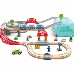 Outlet Coffret de train de la ville 2 en 1 Petites Voitures, Véhicules Et Circuits