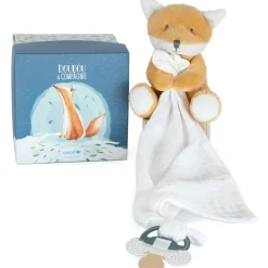 Coffret doudou attache sucette Renard UNICEF Doudou Attache Sucette