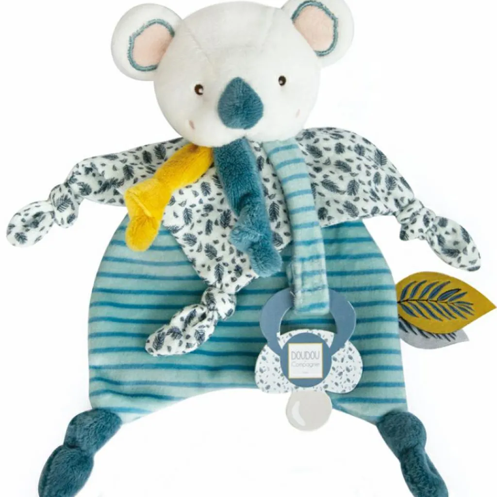 Discount Coffret doudou attache sucette Yoca le koala (20 cm) Doudou Attache Sucette