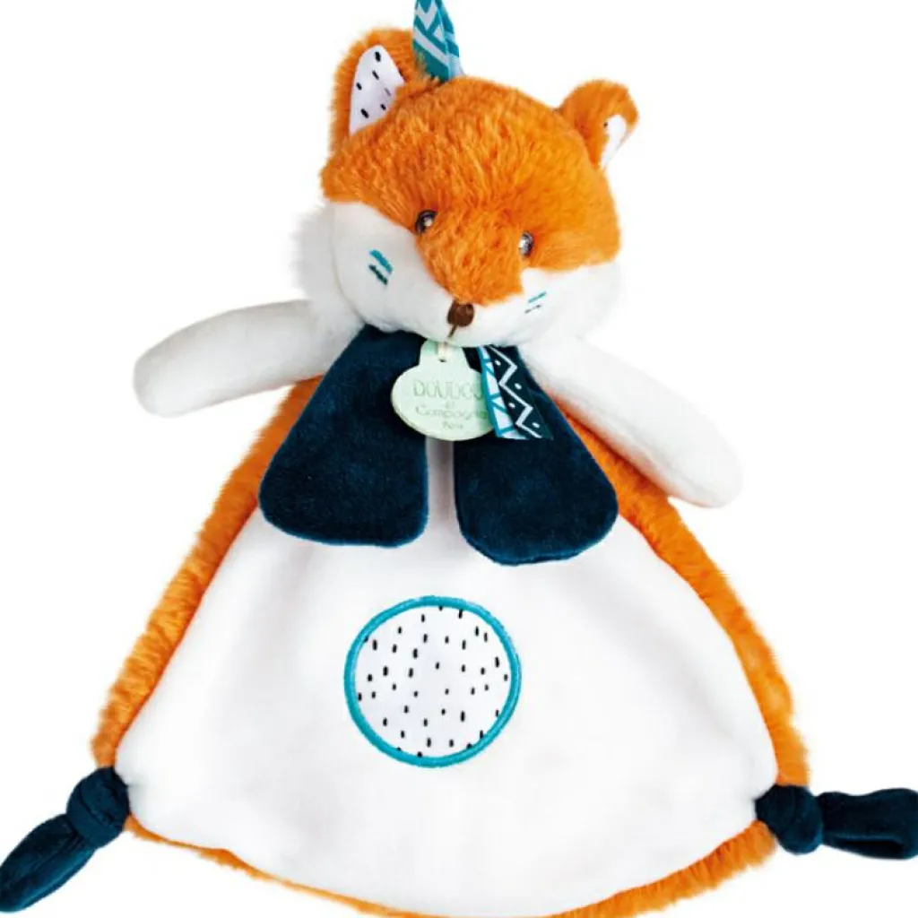 Hot Coffret doudou plat Tiwipi renard (23 cm) Doudou Plat