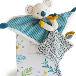 Discount Coffret doudou plat Yoca le koala (25 cm) Doudou Plat