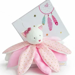 Doudou et Compagnie Coffret doudou pétales Chat Attrape-rêves