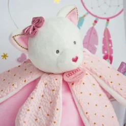 Doudou et Compagnie Coffret doudou pétales Chat Attrape-rêves