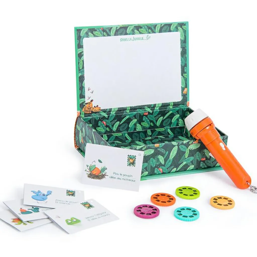 Moulin Roty Coffret lampe à histoires Dans la Jungle