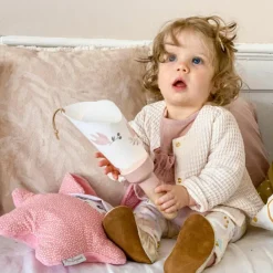 Maison Polochon Coffret lampe nomade 5 en 1 Paloma-Rose poudré