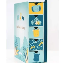 Domiva Coffret ma boîte à trésors et son journal de naissance Zanimo