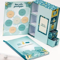 Domiva Coffret ma boîte à trésors et son journal de naissance Zanimo