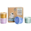 Hot Coffret Mika peinture aux doigts naturelle et vegan Cristal (assort. 4 pots) Dessin Et Peinture