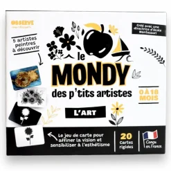 Online Coffret Mondy des P'tits Artistes (20 cartes constratées en noir & blanc) Apprentissage Du Temps Et Quotidien