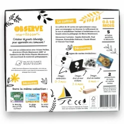 Online Coffret Mondy des P'tits Artistes (20 cartes constratées en noir & blanc) Apprentissage Du Temps Et Quotidien