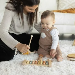 Best Coffret musical en bois (4 pièces) Instrument De Musique