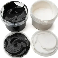 Clearance Coffret Nori 2 pots noir + blanc peinture aux doigts naturelle et vegan Dessin Et Peinture