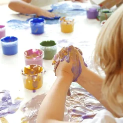 Clearance Coffret Nori 2 pots noir + blanc peinture aux doigts naturelle et vegan Dessin Et Peinture