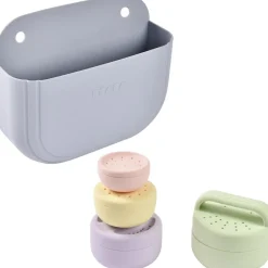 Béaba Coffret panier galet + jouets de bain silicone