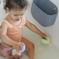 Béaba Coffret panier galet + jouets de bain silicone