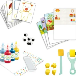 Outlet Coffret peinture à l'éponge Les aventures de doudou Dessin Et Peinture