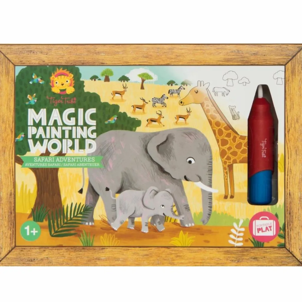 Tiger Tribe Coffret peinture magique à l'eau safari aventures