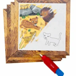 Tiger Tribe Coffret peinture magique à l'eau safari aventures