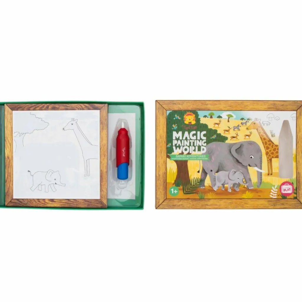 Tiger Tribe Coffret peinture magique à l'eau safari aventures