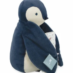 Kaloo Coffret peluche Manchot bleu et lange d'emmaillotage