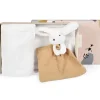 Doudou et Compagnie Coffret plaid et doudou Lapin Happy Wild
