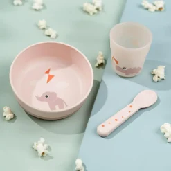 Done by Deer Coffret premier repas Foodie Playground rose