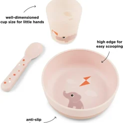 Done by Deer Coffret premier repas Foodie Playground rose