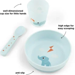 Done by Deer Coffret premier repas Foodie Playground bleu