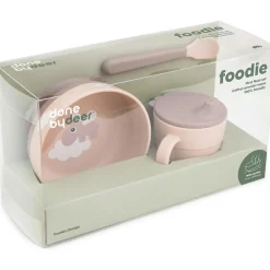 Outlet Coffret premier repas Happy clouds Rose (3 pièces) Coffret Repas