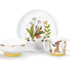 Discount Coffret repas en porcelaine Trois petits lapins (3 pièces) Coffret Repas