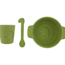 Online Coffret repas en silicone Mr. Dino (3 pièces) Coffret Repas
