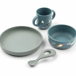 Outlet Coffret repas en silicone Vivi Arctic Sea (4 pièces) Coffret Repas