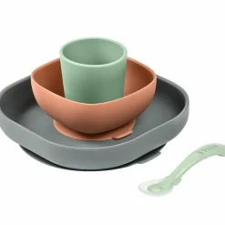 Béaba Coffret repas en silicone Minéral (4 pièces)