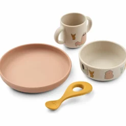 Hot Coffret repas en silicone Vivi Cats and Dogs (4 pièces) Coffret Repas