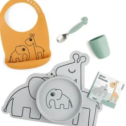 Done by Deer Coffret repas Goodie box silicone Multicolore (7 pièces)