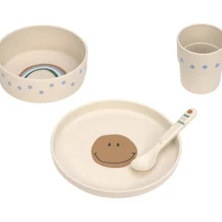 Lässig Coffret repas Happy Rascals Smile bleu ciel (4 pièces)