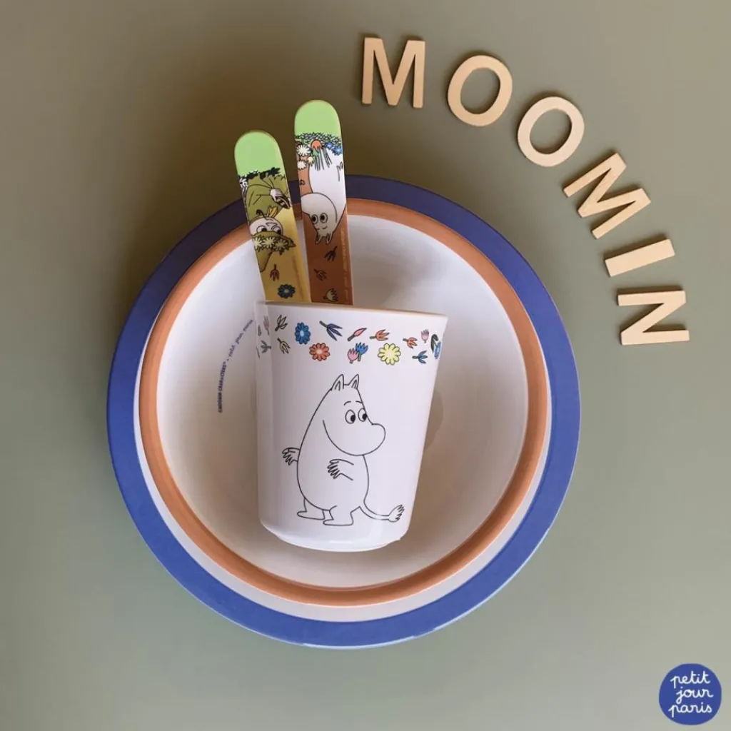Petit Jour Paris Coffret repas Moomin bleu (5 pièces)