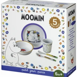 Petit Jour Paris Coffret repas Moomin bleu (5 pièces)