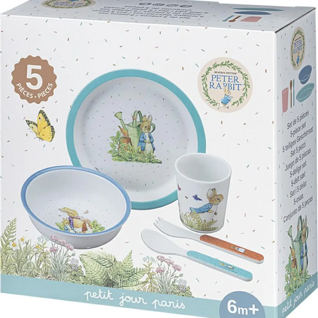 Petit Jour Paris Coffret repas Pierre Lapin (5 pièces)