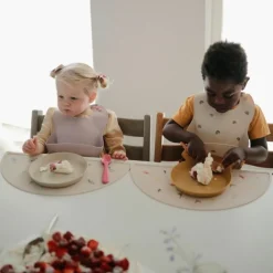 Mushie Coffret repas Round Vanilla (4 pièces)