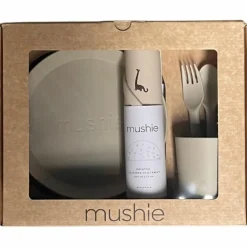Mushie Coffret repas Round Vanilla (4 pièces)