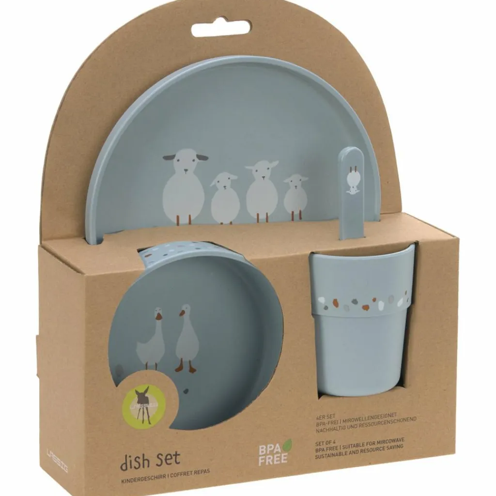 Clearance Coffret repas Tiny Farmer mouton et oie bleu Coffret Repas