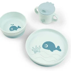 Done by Deer Coffret repas Wally Bleu (3 pièces) - Reconditionné