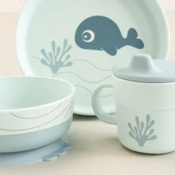 Done by Deer Coffret repas Wally Bleu (3 pièces) - Reconditionné