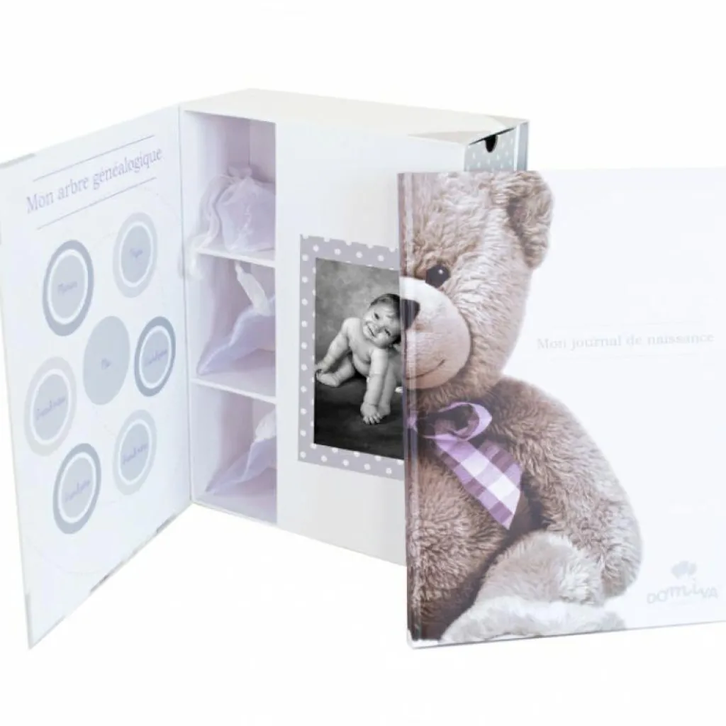 Domiva Coffret souvenirs et son livre de naissance My Little Bear
