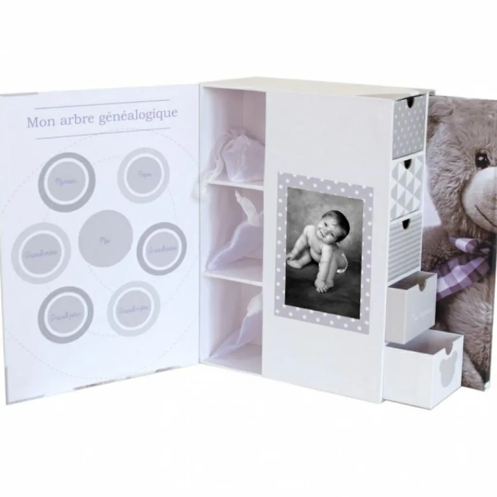 Domiva Coffret souvenirs et son livre de naissance My Little Bear