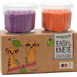Best Coffret Suri 2 pots orange + violet pâte à modeler naturelle et vegan Pâte À Modeler Et Accessoires