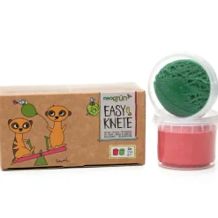 Neogrün Coffret Suri 2 pots rouge + vert pâte à modeler naturelle et vegan