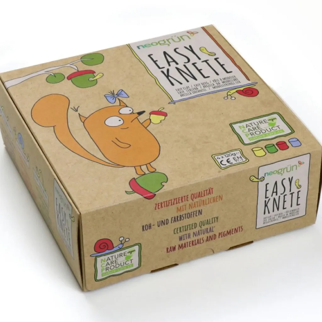 Neogrün Coffret Yuki pâte à modeler naturelle et vegan (assort. 4 pots)