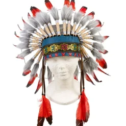 Clearance Coiffe indienne Ituha rouge Accessoires De Déguisement